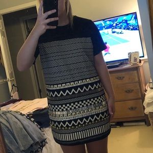 Francesca’s Black/Sequined Tshirt Dress